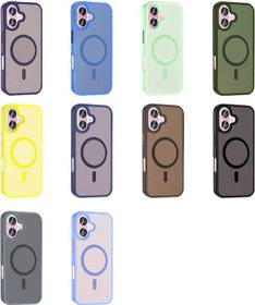 Resim Apple Uyumlu iPhone 16 Plus Kılıf Magsafe Şarj Özellikli Mat Arka Yüzey Zore Sio Kapak-rose Gold Rose Gold 