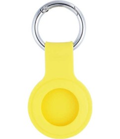 Resim Noktaks - Airtag Uyumlu Silikon Anahtarlık - 01 - Sarı 