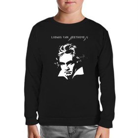 Resim Ludwig van Beethoven Siyah Çocuk Sweatshirt 