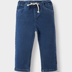 Resim Defacto Erkek Bebek Beli Lastikli Jean Pantolon D2520a525aunm28 Mavi 