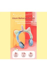 Resim ROXİVA Kablosuz Sevimli Unicorn Peluş Tüylü Kız Çocuk Kulaklığı Wirelles Headphone 