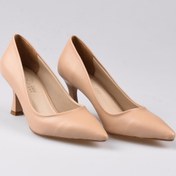 Resim Park Moda Pm309 K6205 Şampanya Topuk Stiletto Ayakkabı 