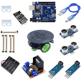 Resim 2WD Engelden Kaçan Ve Çizgi Takip Eden Wi-fi Robot Seti 