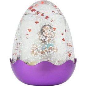 Resim Parlak Mor Yumurta Kar Küresi 5033Dmok 