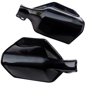 Resim Monyee Motorcycle Atv El Koruyucu Korumalı Kolluk, Abs Plastik, Rüzgar Ve Yaralanma Koruma, 22-28mm Direk Uyumlu, Siyah 