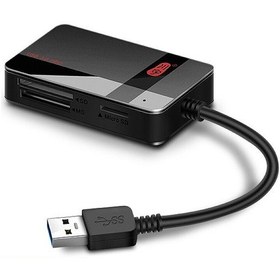 Resim Moveevo Kawau Usb3.0 Dörtlü Kart Okuyucu - Sd/tf/cf/ms Destekli, Hızlı Aktarım, Çoklu Sisteme Uyumlu, Plug & Play, 15cm Kablolu 