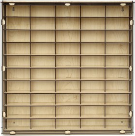 Resim Woodbu Şeffaf Kapaklı Akçaağaç Ahşap Hobi Araba Rafı 