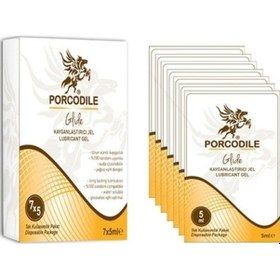 Resim Porcodile Glide Kayganlaştırıcı Jel 5 ML 7'li 