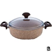 Resim Falez Creamy Granitec 22 Cm Kısa Granit Tencere 