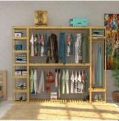 Resim La Grande - Açık Ahşap Elbise Dolabı - Gardırop 