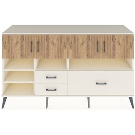 Resim Kronos Konsol 8 Raflı 3 Çekmeceli 4 Kapaklı 176x59x99 Aytaşı-çam/ Aytaşı-çam/aytaşı 