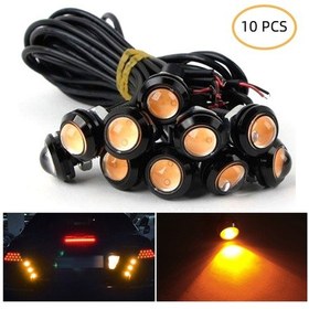 Resim Suofeng 10 Adet 3w Sarı Işıklı Kartal Gözü Led Ampulü - 18mm Lensli, 9-80v, 50.000 Saat Ömür, Araç Farlı/drl/arka Işık 