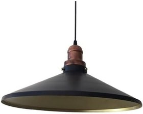 Resim Retro Siyah Mat Bakır Askı Tekli Sarkıt 42 cm 353 