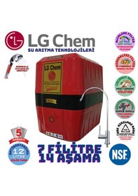 Resim Lg Chem Cool Kırmızı Siyah 12 Lt 7 Fl 14 Aşama Su Arıtma Cihazı 