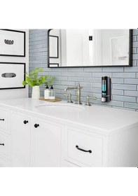 Resim 1 Adet Siyah 400ml Banyo Mutfak Lavabo Oteller El Dezenfektanı Sabunluk Manuel Şampuan Sıvı Tutucu Siyah 