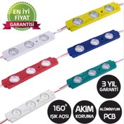 Resim Kampanya! 20 Adet Modül Led Üç Çipli Mercekli 2835 1,5Watt 12Volt 