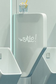 Resim LUCCO Loop 45 Cm Pisuvar Ara Bölme Beyaz 