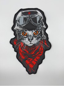 Resim Atolye Luxora Hızlı Kedi Stil Motorcu Yelek ve Çeket ,Sırt Patch , Yama 