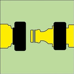 Resim Misda Store Pirinç Hortum Bağlantı Aparatı 3/4'' Aqua Stop 