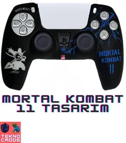 Resim beboncool Ps5 Dualsense Mortal Kombat 11 Desenli Joystick Silikon Kılıf 