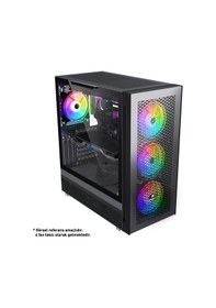 Resim 4 Rgb Fanlı Argb Mesh E-atx Gaming Kasa Usb 3.0 Psu Yok 