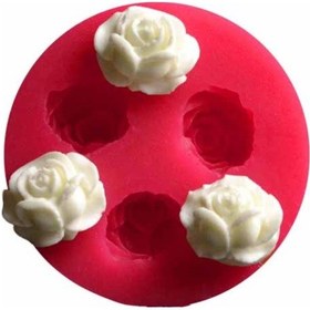 Resim Üçlü Mini Gül Silikon Kalıp 