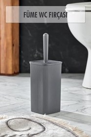 Resim WC Fırçası & Tuvalet Fırçası Füme 2 Parça 