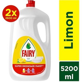 Resim Fairy Limon Kokulu Sıvı Bulaşık Deterjanı 2 x 2600 ML 