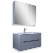 Resim TETA HOME Madrid 80 Cm Mdf Banyo Dolabı Seti 