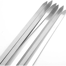 Resim 12 Adet Profesyonel Metal Kıyma Şiş (Adana-Urfa-Antep Kebap Şişi) 