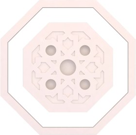 Resim Motifpiyer Tavan Spot Göbegi-Motifli-Sekizgen-14-86cm-Dıs Çitalı 