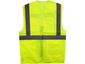 Resim Badem10 Mühendis Tipi Ikaz Yeleği Cepli Fosforlu Sarı Güvenlik Yelek 