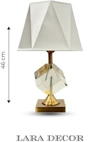 Resim Zağra Tekli Bronz Abajur 