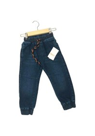 Resim Çikoby Erkek Çocuk Bel Paça Lastikli Lcralı Kot Pantolon-13480-lacivert Lacivert 