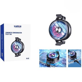 Resim Sunix FN-30 RGB Fanlı Manyetik Telefon Soğutucu - Yüksek Performanslı Soğutma 