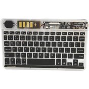 Resim TezMax Technopc Ultrapad Ruby W10 10.1" Uyumlu Bluetooth Şarjlı Rgp 7 Renk Işıklı Klavye - Gri 