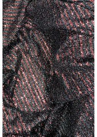 Resim Sakallı Çizgili Pullu Kumaş Pullu Payet Kumaş Abiye Nişan Düğün Siyah Bordo Çok Renkli 