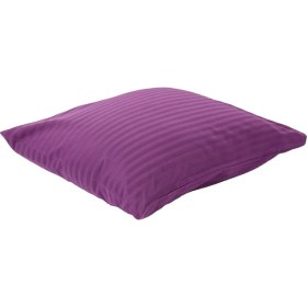 Resim Dora Shopping Stripe DÜZ%100 Pamuk Nevresim Takımı, Mürdüm, Size 