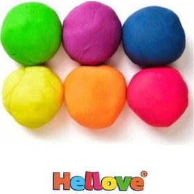 Resim Kutulu Rengarenk Doğal Oyun Hamuru 6 Adet Oyun Hamuru Play Dough 6 X 100 Gram 