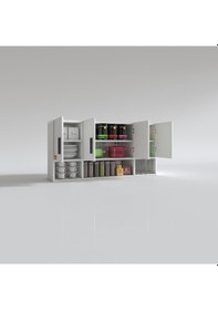 Resim Kenzlife hazır mutfak severus byz 060*120*22 mutfak banyo dolabı kapaklı raflı 