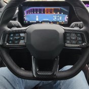 Resim Luenaarry 2024 Karbon Fiber Için Araba Direksiyon Simidi Kapağı Kalıplama Döşemesi (Yurt Dışından) 