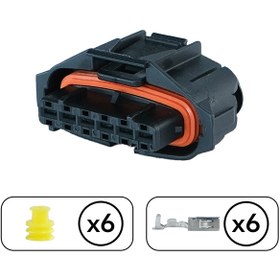 Resim Bosch Oksijen Sensörü Soketi 6 Pin Kablosuz 