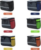 Resim Ebitda Bisiklet Gidon Çantası - Büyük Kapasite, Yansıtıcı, Yan Ağ Cepli, Turuncu Bisiklet Yürüyüşü İçin Mükemmel Aksesuar Turuncu 