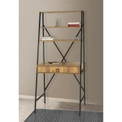 Resim Mobilya Sarayı Ahşap Raflı Çekmeceli Metal Lüks Çalışma Masası 