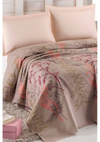 Resim Tek Kişilik Doğal Pike Baskılı Urla Bej Bej 