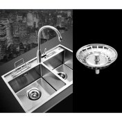 Resim Sagrado Çap 78 mm Paslanmaz Çelik Mutfak Lavabo Süzgeci Stoper Atık Fiş Lavabo Filtresi (Yurt Dışından) 