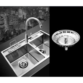 Resim Sagrado Çap 78 mm Paslanmaz Çelik Mutfak Lavabo Süzgeci Stoper Atık Fiş Lavabo Filtresi (Yurt Dışından) 
