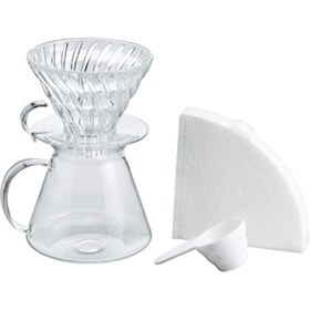 Resim markentegra V60 02 Cam Demleme Seti - Filtre Kâğıdı ve Ölçü Kaşığı ile 