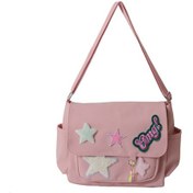 Resim Lemestar Pembe Kanvas Çanta - 30x25x10cm, 120cm Ayarlanabilir Askı, Tek Omuz/çapraz/el Taşıma, Tablet+telefon+parfüm+anahtar Tutabilir, 0.34kg 