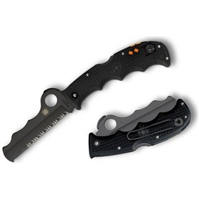 Resim Spyderco Assist Black Lightweight Black Blade Combinationedge Kamp Çakı Siyah 